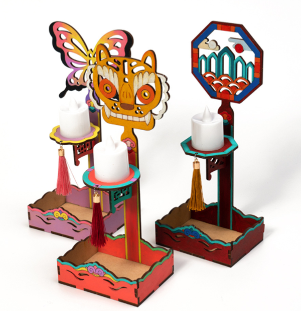 韓版DIY燭臺小夜燈 M6179