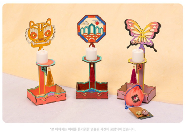 韓版DIY燭臺小夜燈 M6179