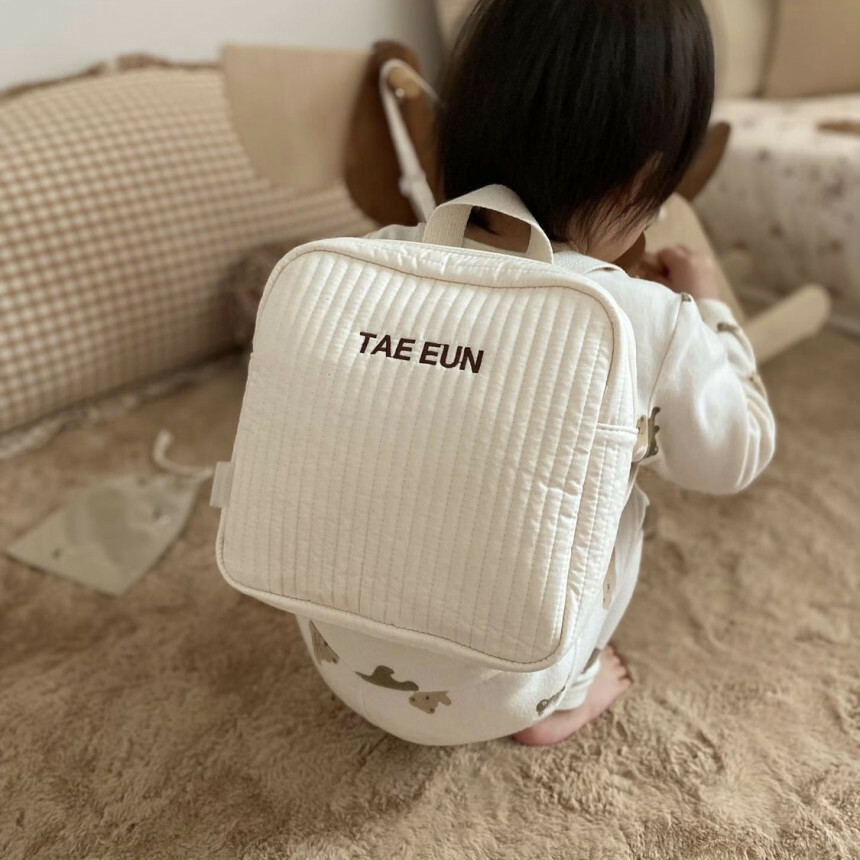 baby embroidery schoolbag
