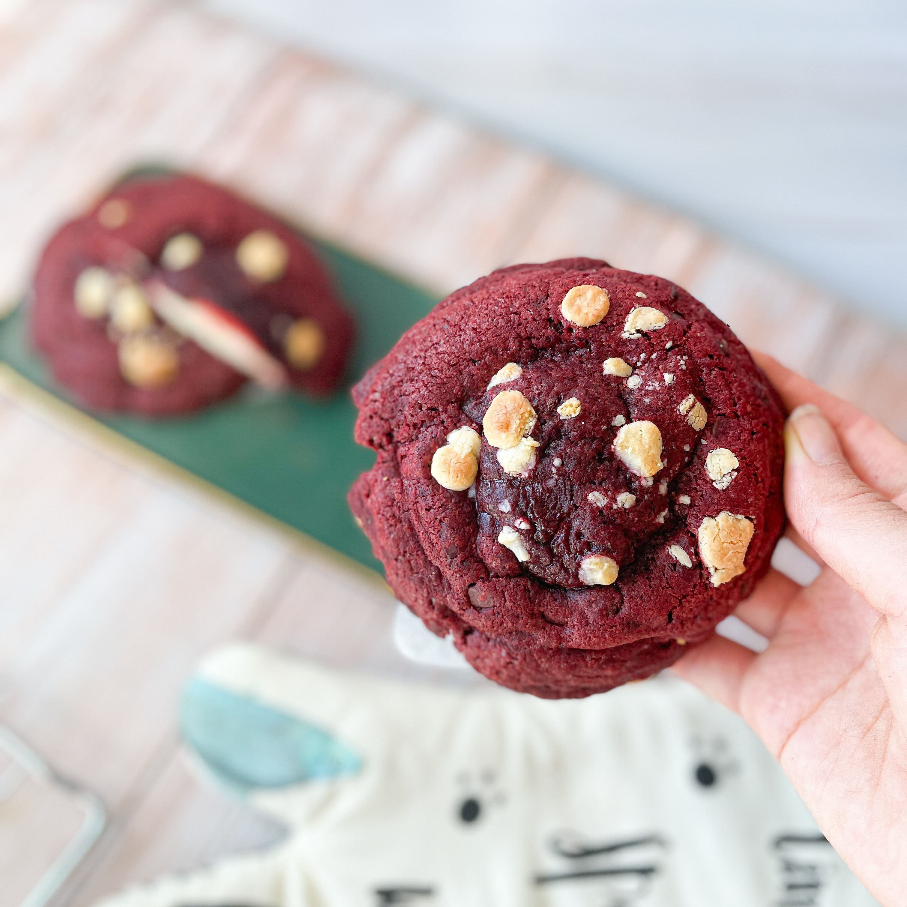 紅絲絨忌廉芝士軟曲奇