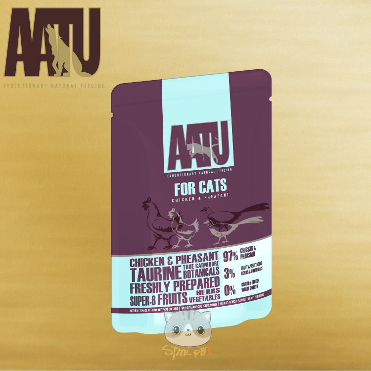 AATU Cat Wet Food - Chicken & Pheasant 85g x 10
