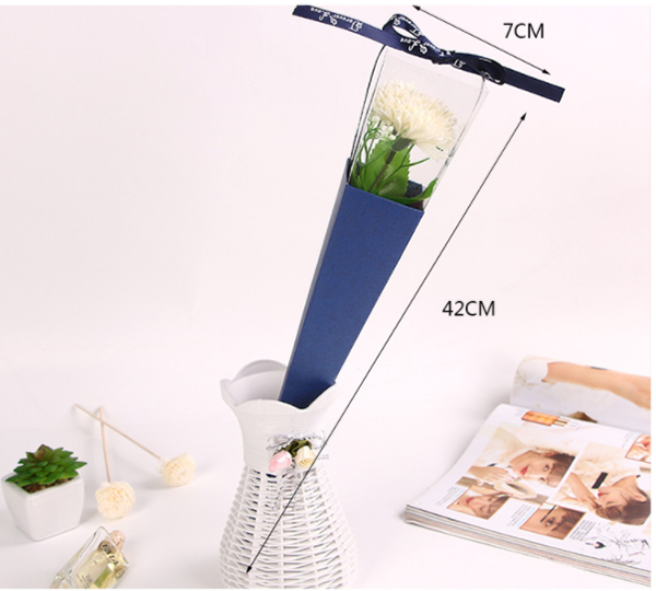 彩盒單支康乃馨香皂花 C1251