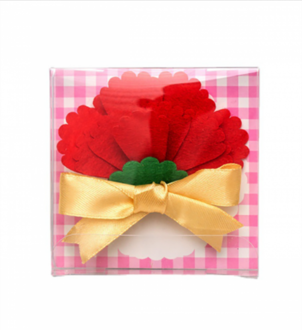 DIY康乃馨胸針賀卡材料包 A3018159