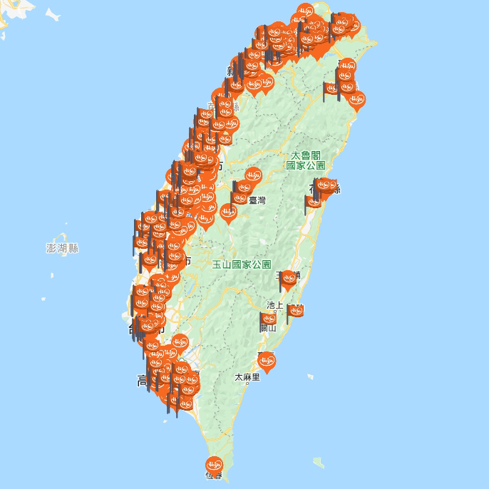 台灣植物肉餐廳,蔬食地圖