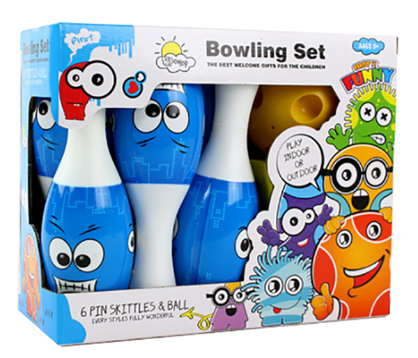 現貨區 笑臉保齡球6瓶1球 8816D