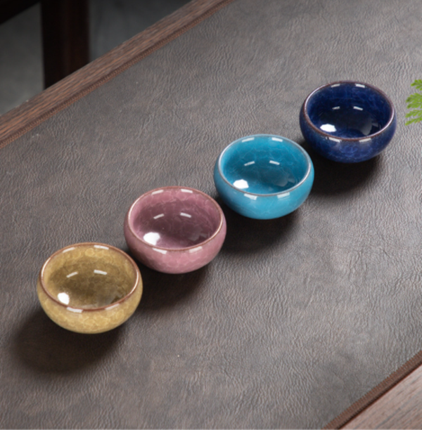 四色冰裂茶杯套裝 YHSB-49