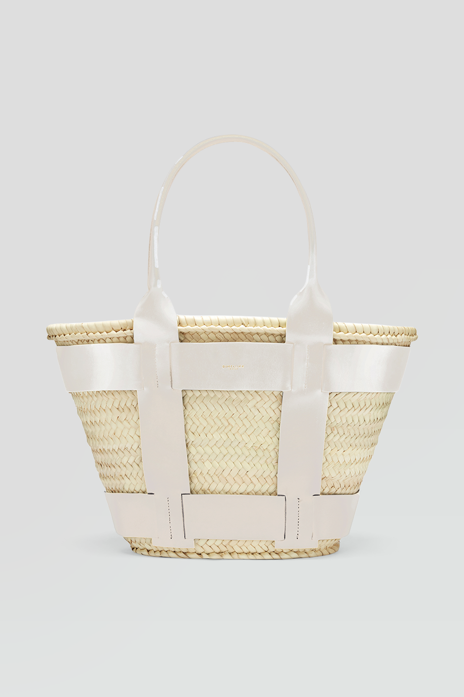 DeMellier｜SANTORINI 真皮藤編托特包