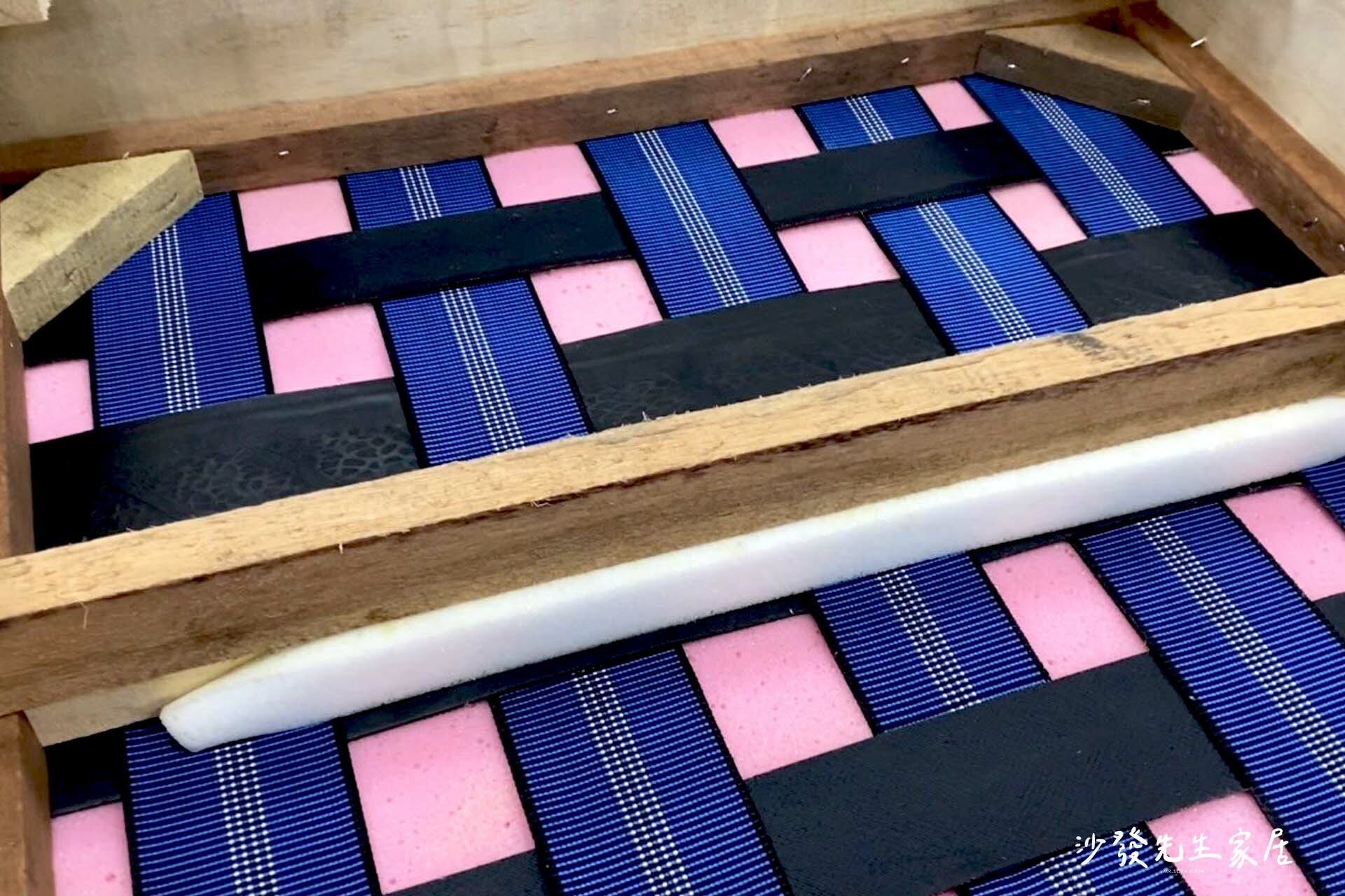 皮帶上下相互交織