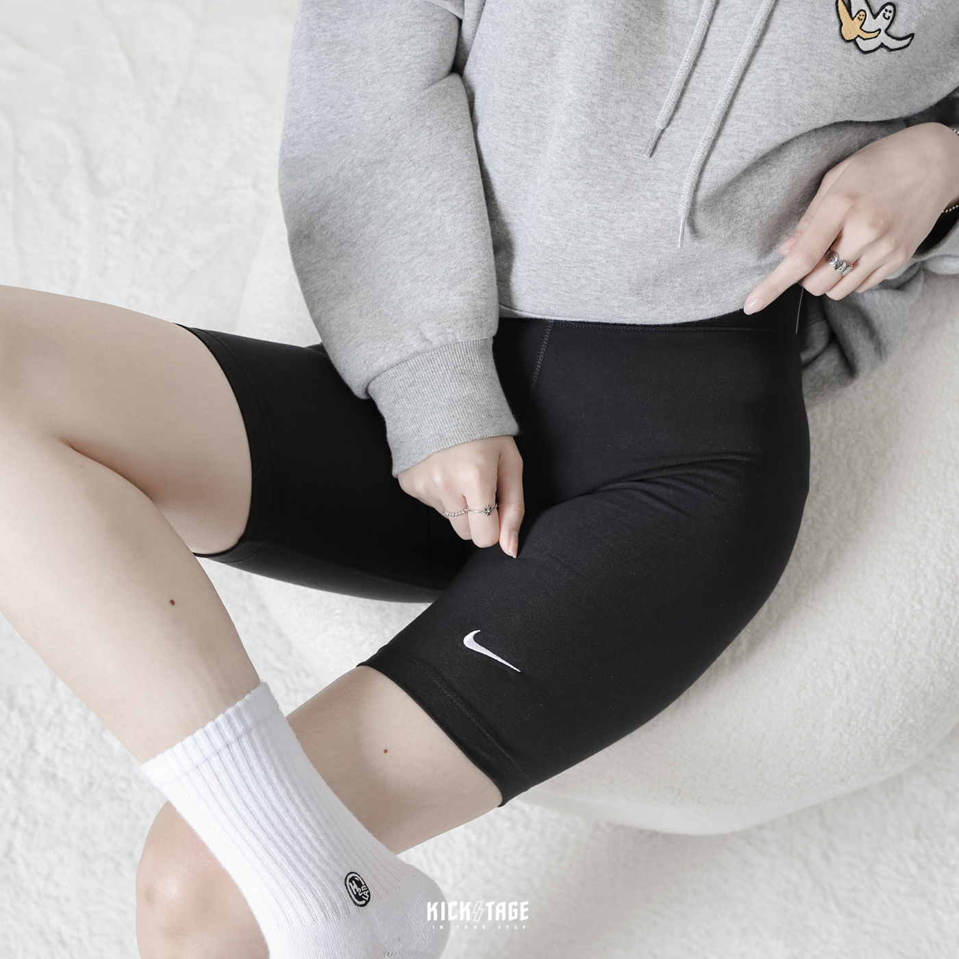 **特價商品售出不退換**女款 NIKE ONE 7 SHORT 黑色 軍綠色 五分 刺繡小勾 彈性 高腰 馬褲 緊身褲 內搭褲 單車褲【CZ8527-010】817sa