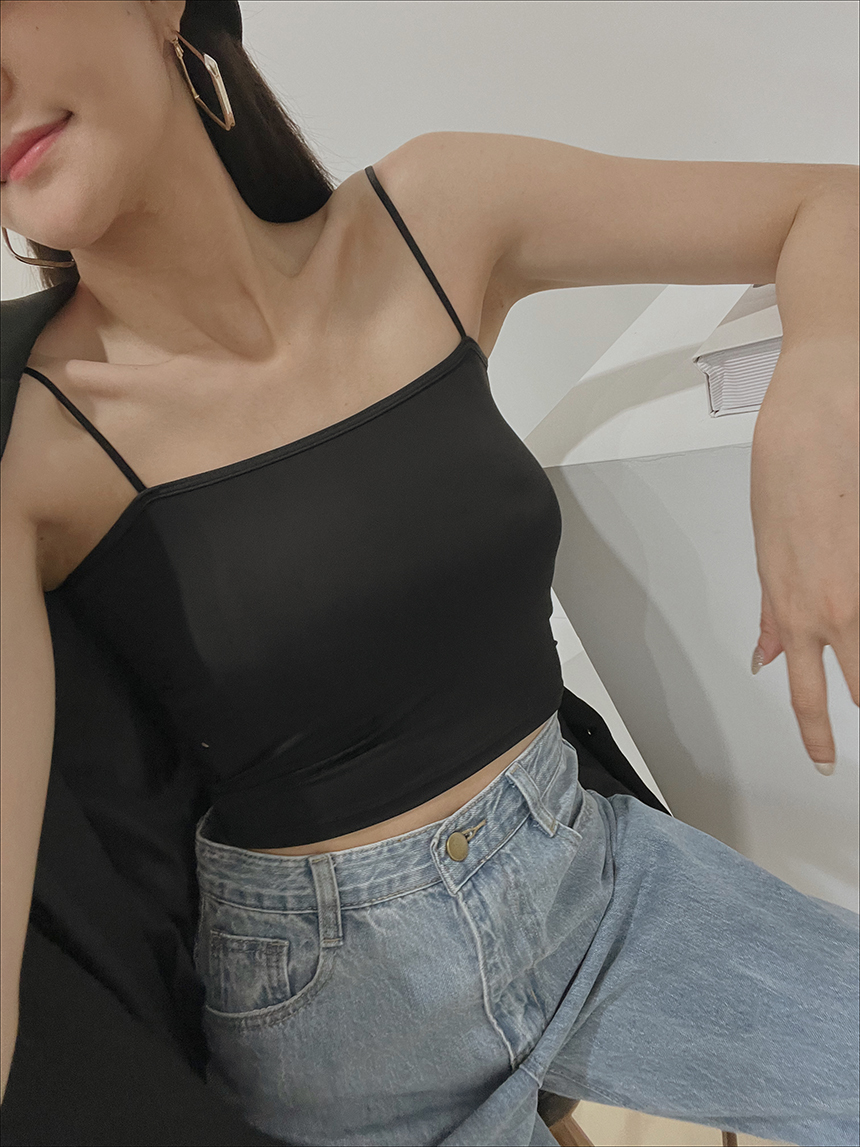 細肩可調節滑面短版小可愛*5色