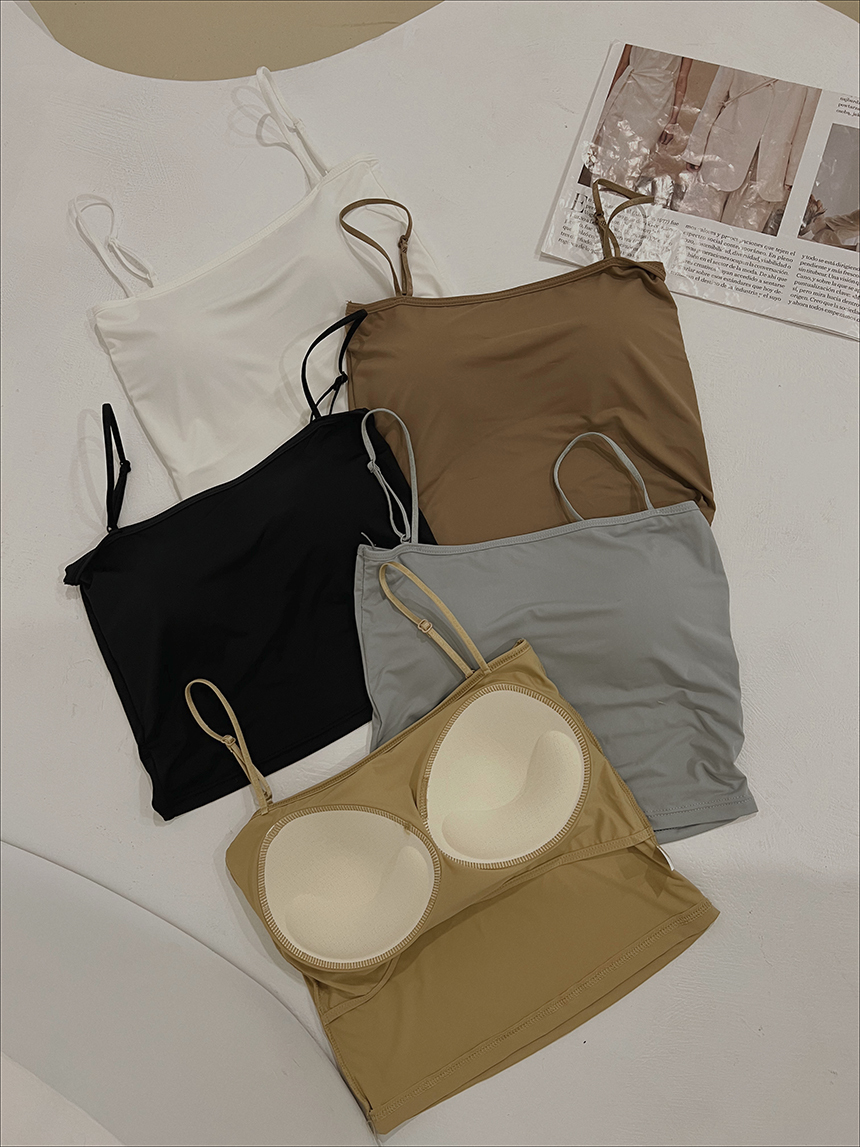 細肩可調節滑面短版小可愛*5色