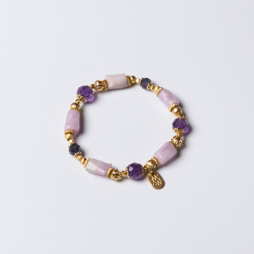 浪漫幻想曲｜紫鋰輝紫水晶手鍊 C1417