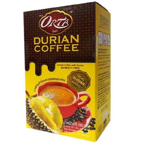 ( 網上獨家 2盒以上$50/盒) 泰國ORTA 布吉島香濃榴槤咖啡 200g  (8小包裝)