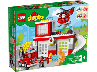 ［用家福音零件齊全系列］   LEGO 10970 Fire Station & Helicopter 消防局和直升機 (DUPLO)　  *(無盒！介意不要落單，落單後不設退換)