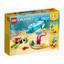 盒有摺紋 LEGO 31128 Dolphin and Turtle 海豚和海龜 (Creator 3in1)