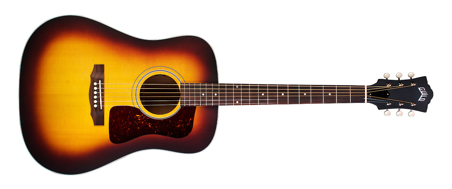 Guild D-40 美廠 全單板 雲杉木面板 桃花心木側背板 木吉他 D桶 漸層色