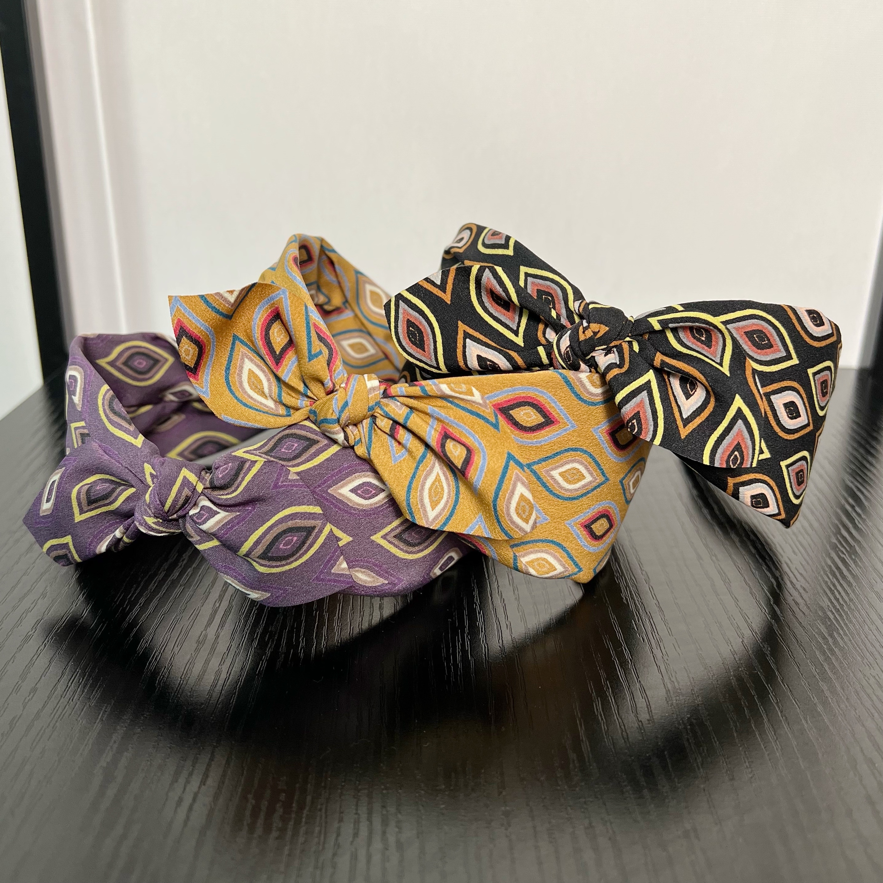 孔雀花紋髮箍 C161