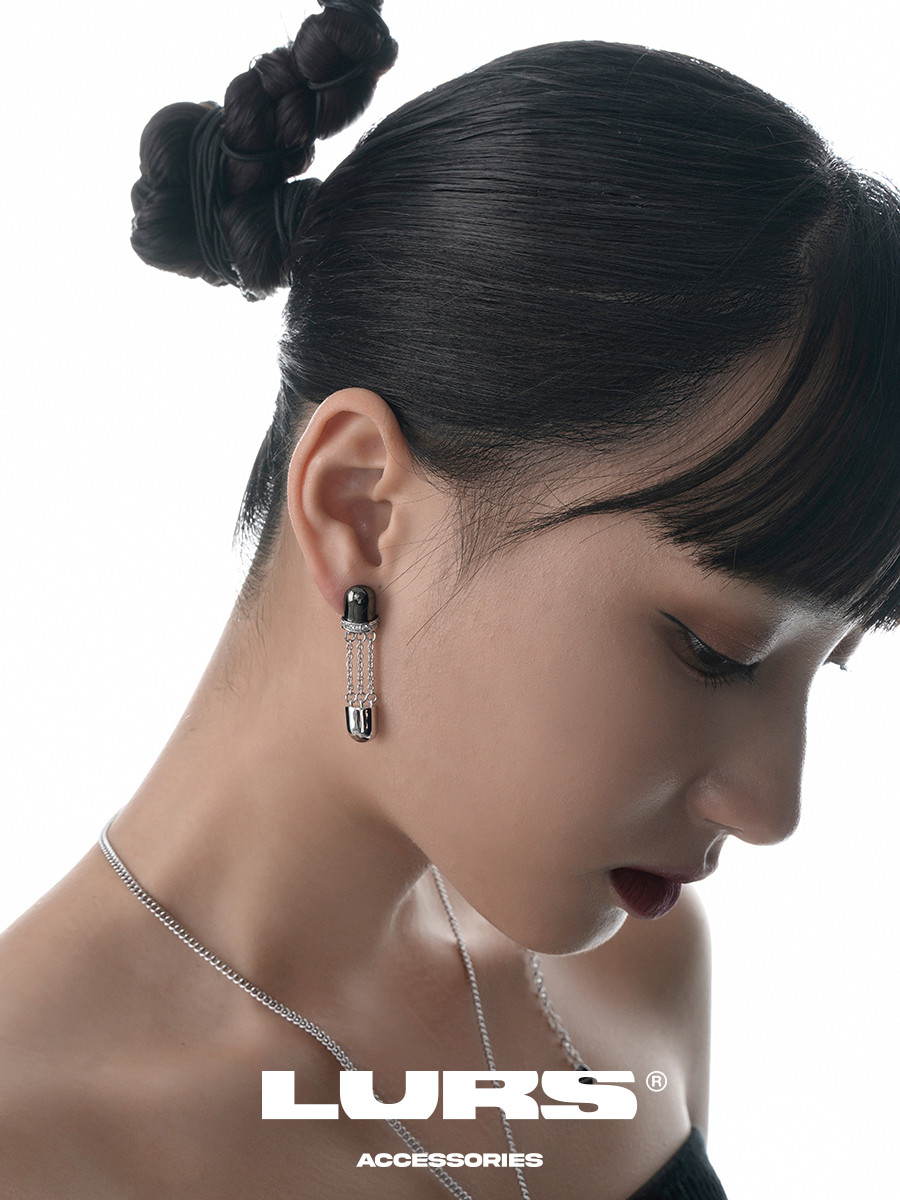 LURS 解構 膠囊 垂墜 耳環