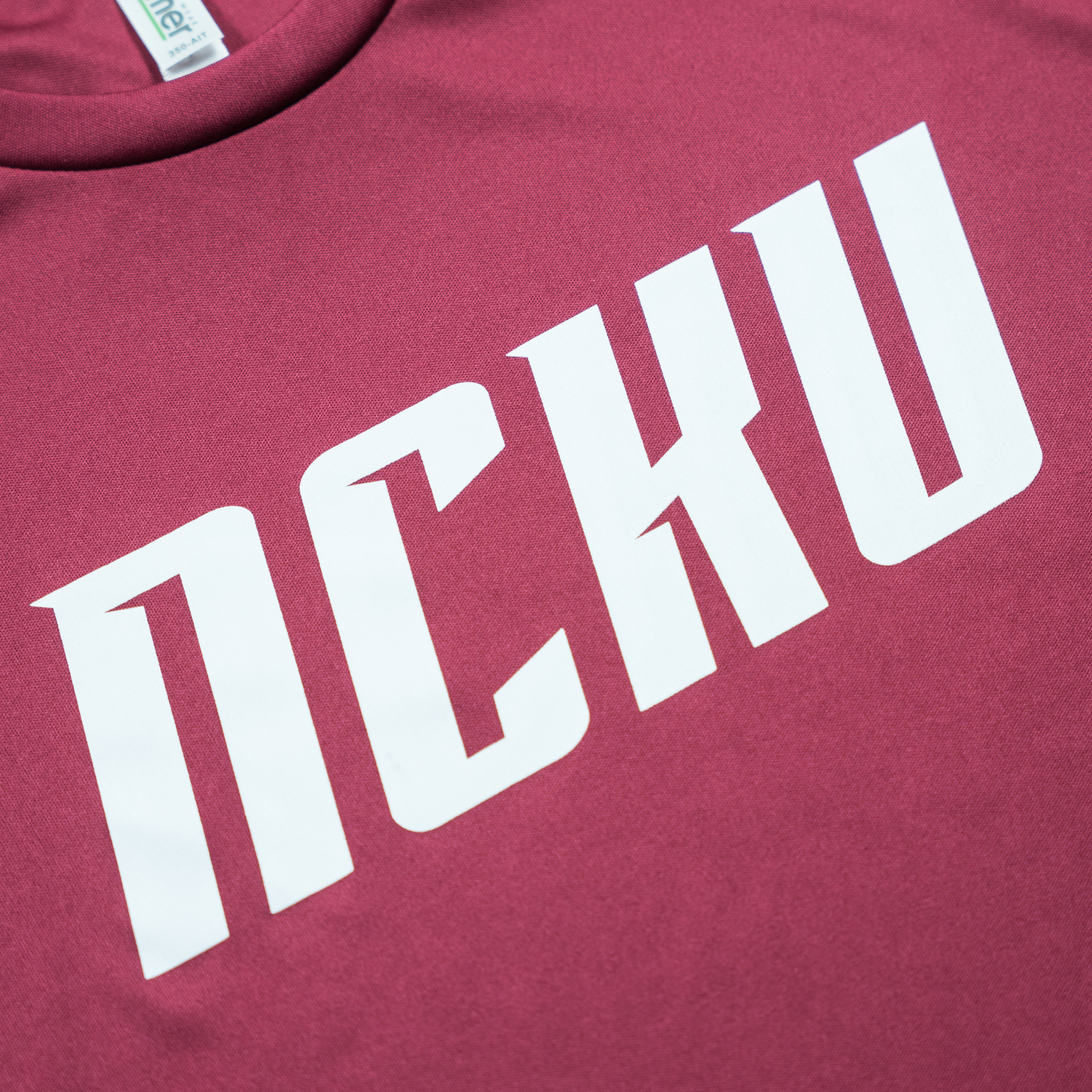 Glimmer® 成功大學 NCKU 美式運動款 吸濕排汗短T (酒紅)