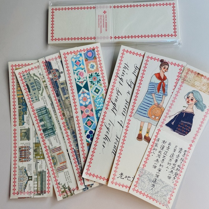 倉敷意匠 凸版印刷 摺疊便箋Memo小卡 紅色