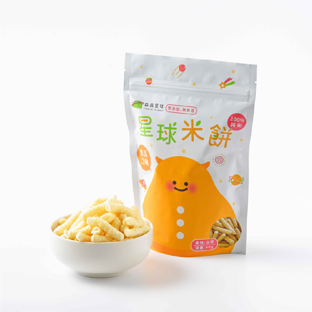 星球寶寶米餅｜南瓜口味｜適合6個月以上｜單包入