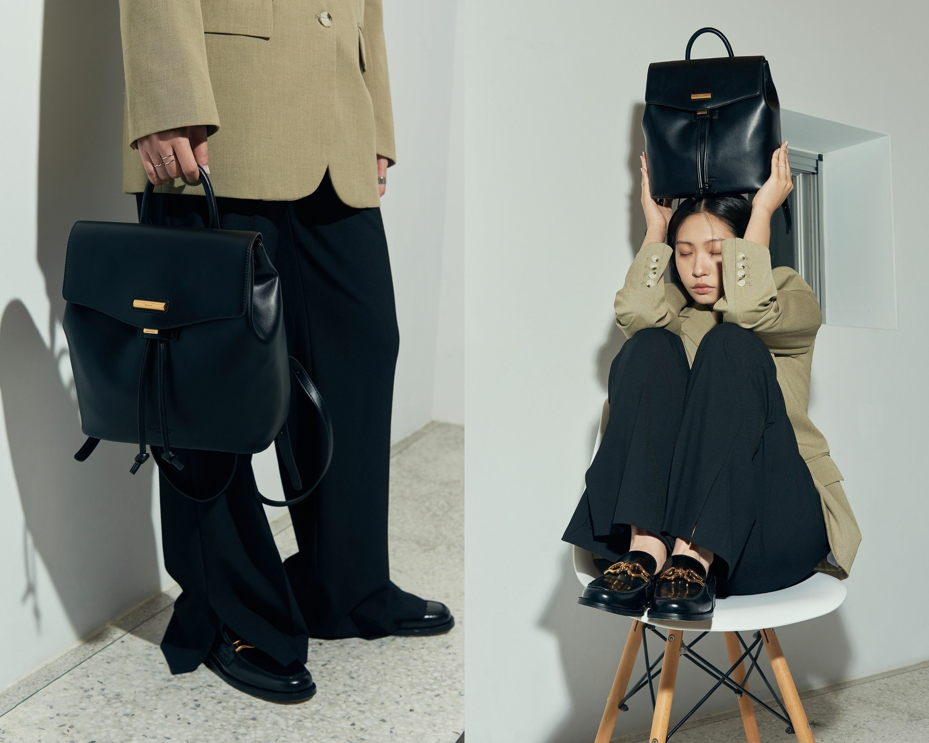 弦月橙光後背包：簡約清新的溫柔感