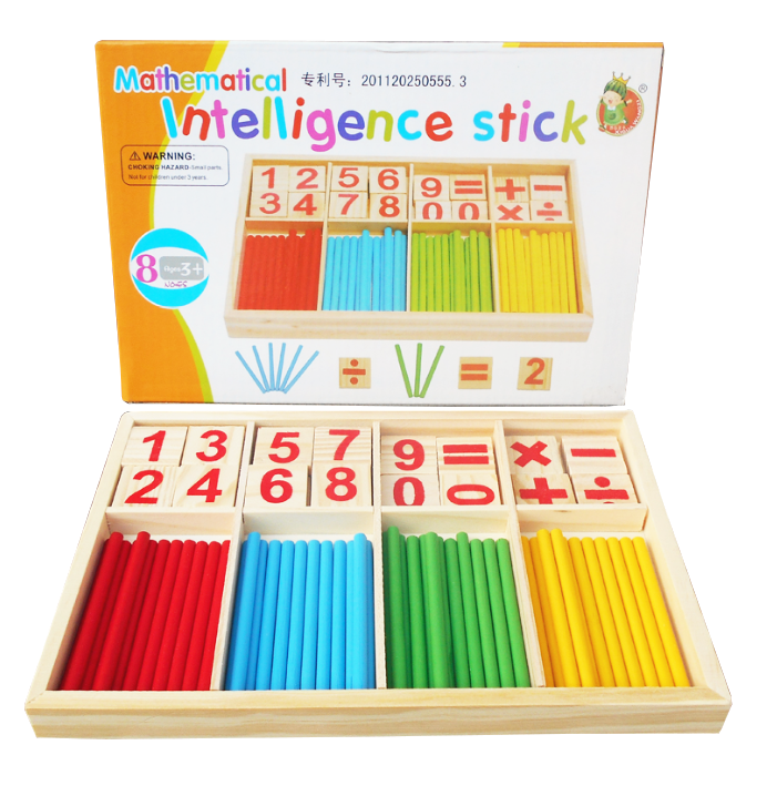 木制兒童數數棒蒙氏數學教具 OY-013