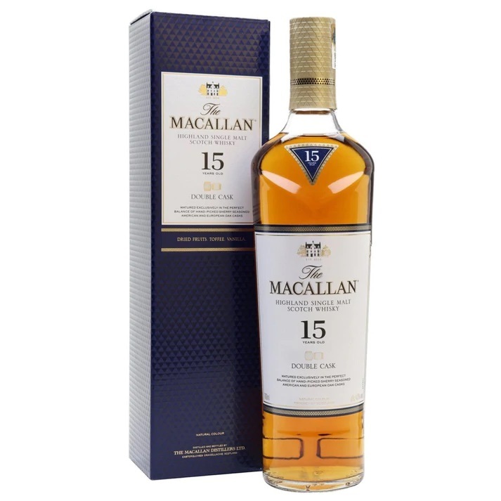 麥卡倫15年雙桶單一麥芽威士忌 700ml (禮盒裝) (香港行貨) [5010314308469]
