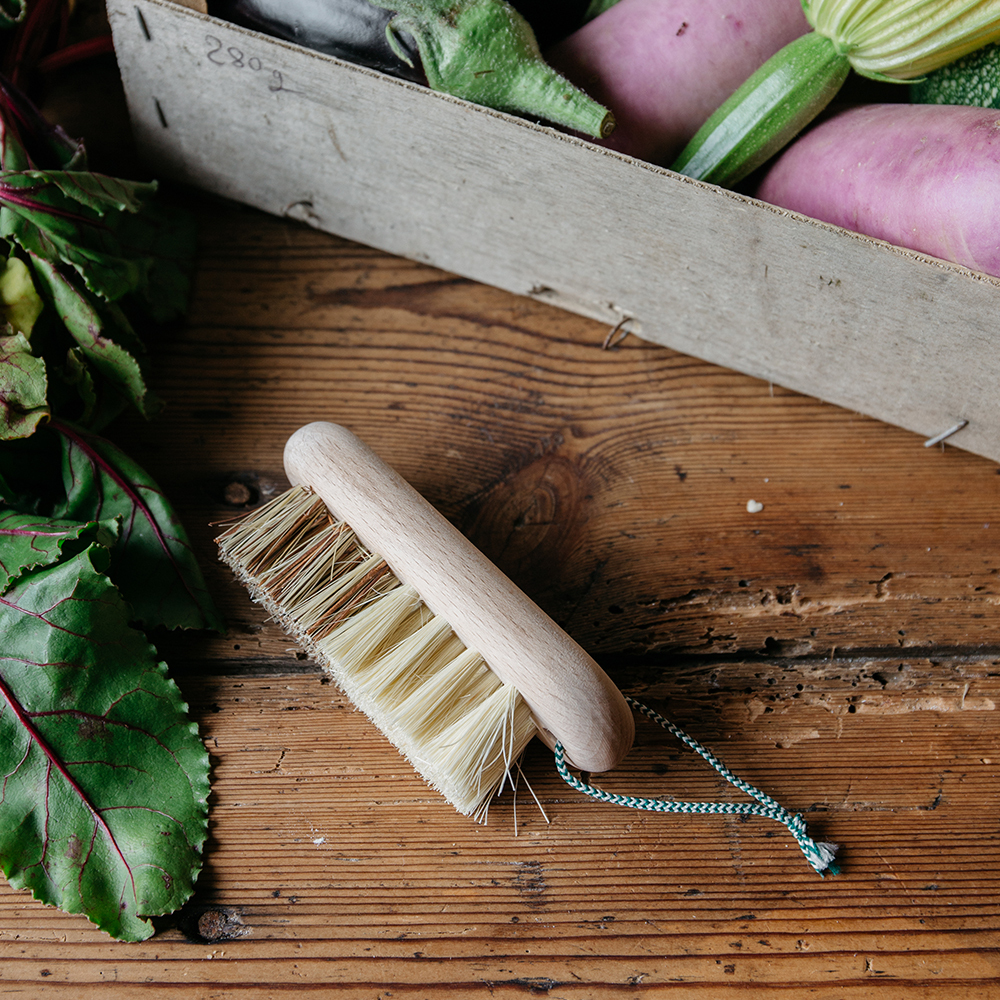 Andrée Jardin l 蔬果清潔刷 - 櫸木柄軟硬混合鬃毛