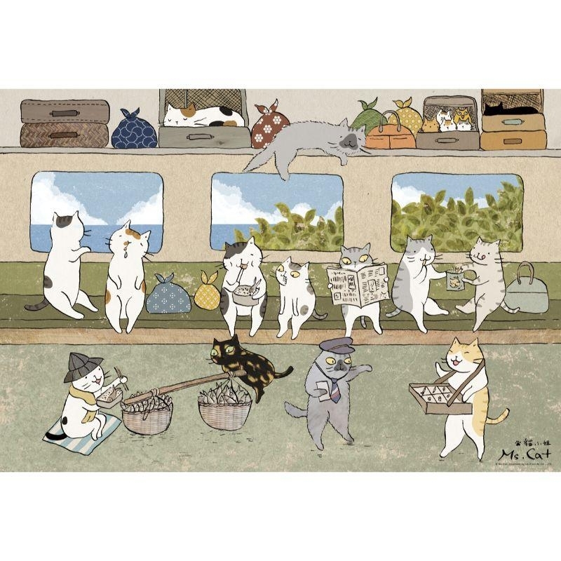 【PUZZLE STORY】貓小姐 火車便當  300片拼圖