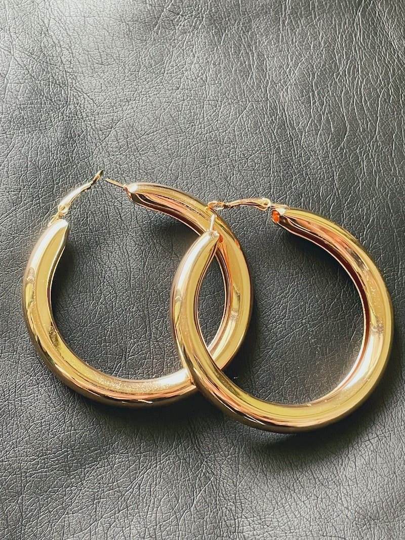 復古粗款圈圈耳環