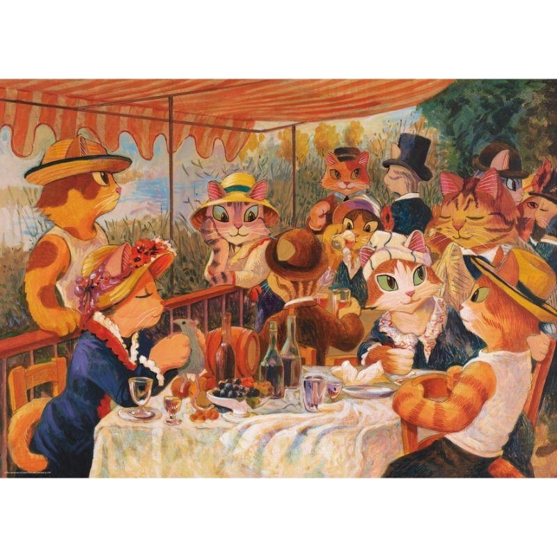 【PUZZLE STORY】貓.美術館 貓的船上派對 500片拼圖