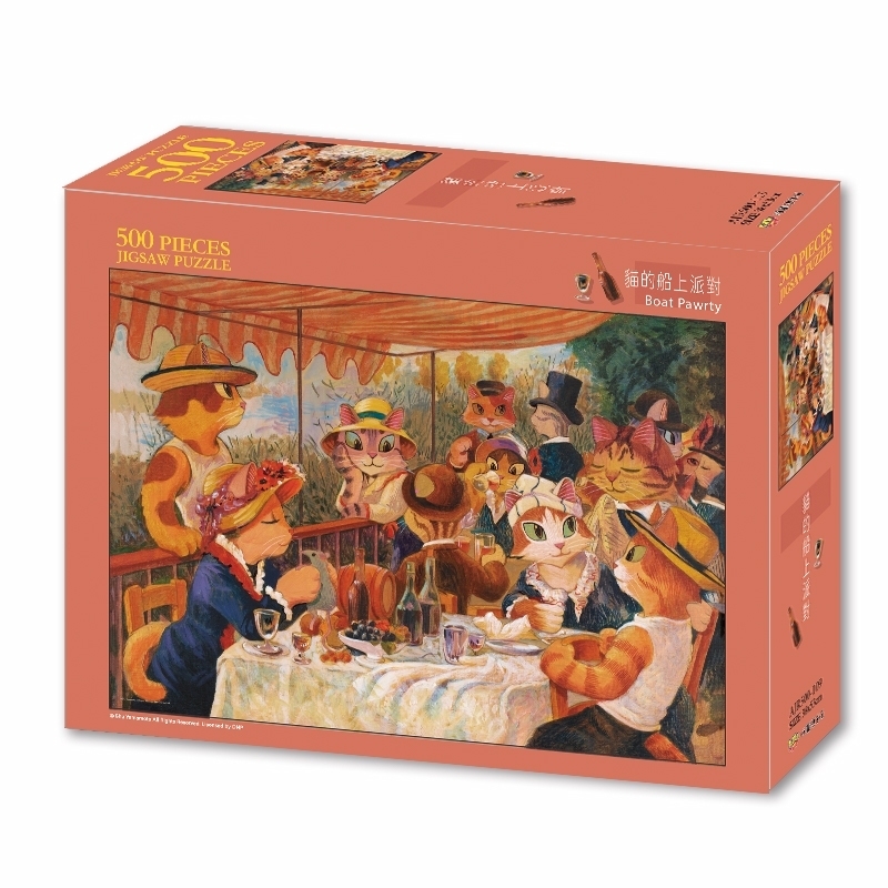 【PUZZLE STORY】貓.美術館 貓的船上派對 500片拼圖