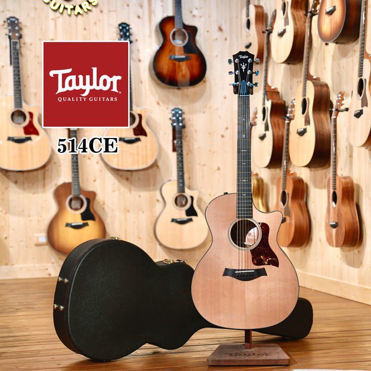 第11號  Taylor 514ce 極新收藏  全單版美廠 41吋 電木吉他 美西側柏 全單板 ES-2拾音器