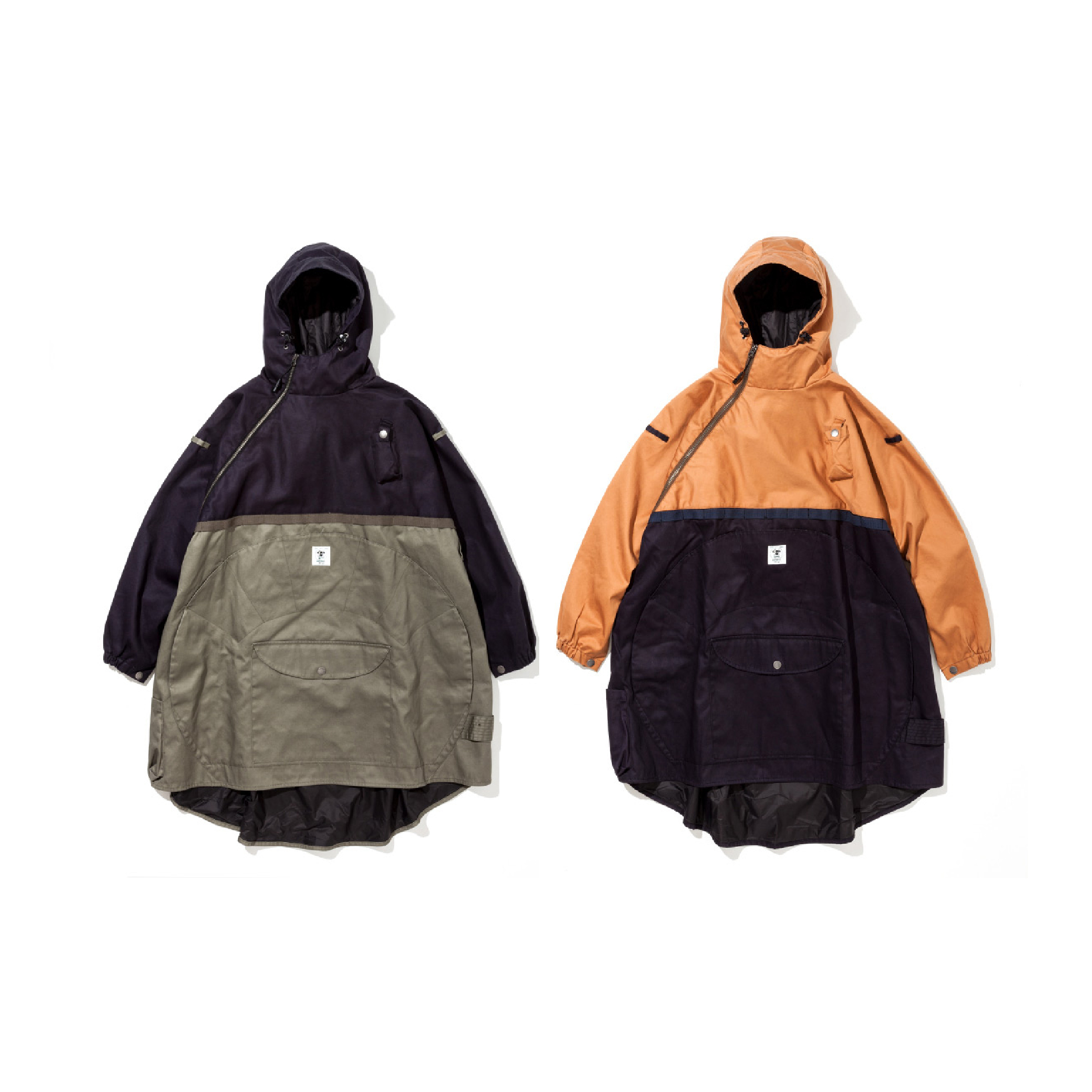 grn outdoor HIASOBI CAMPER PONCHO 防燃機能半開襟斗篷