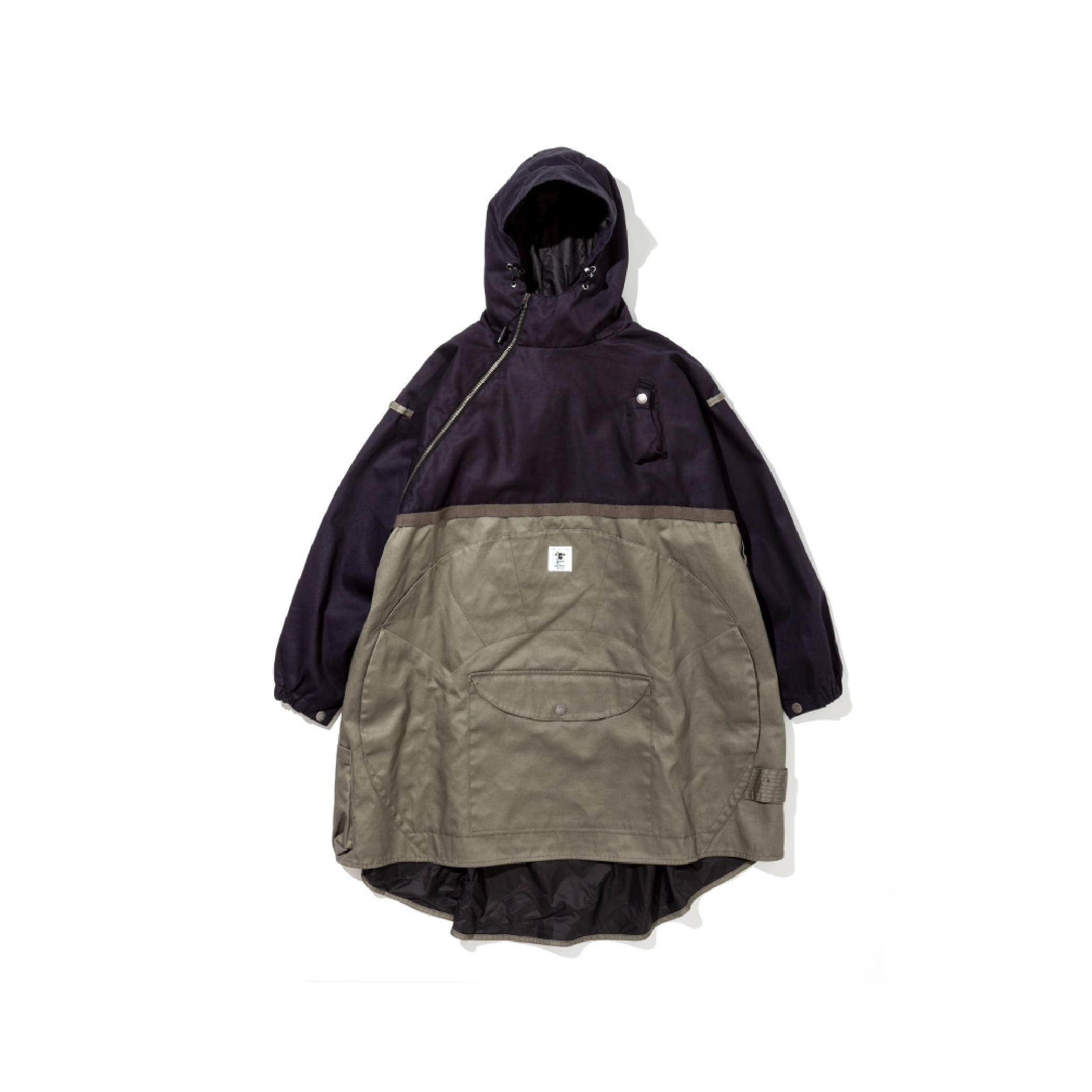 grn outdoor HIASOBI CAMPER PONCHO 防燃機能半開襟斗篷