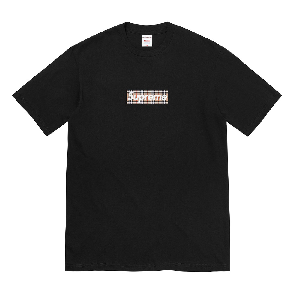 SUPREME BURBERRY® BOX LOGO TEE 黑/白-SS22T1
