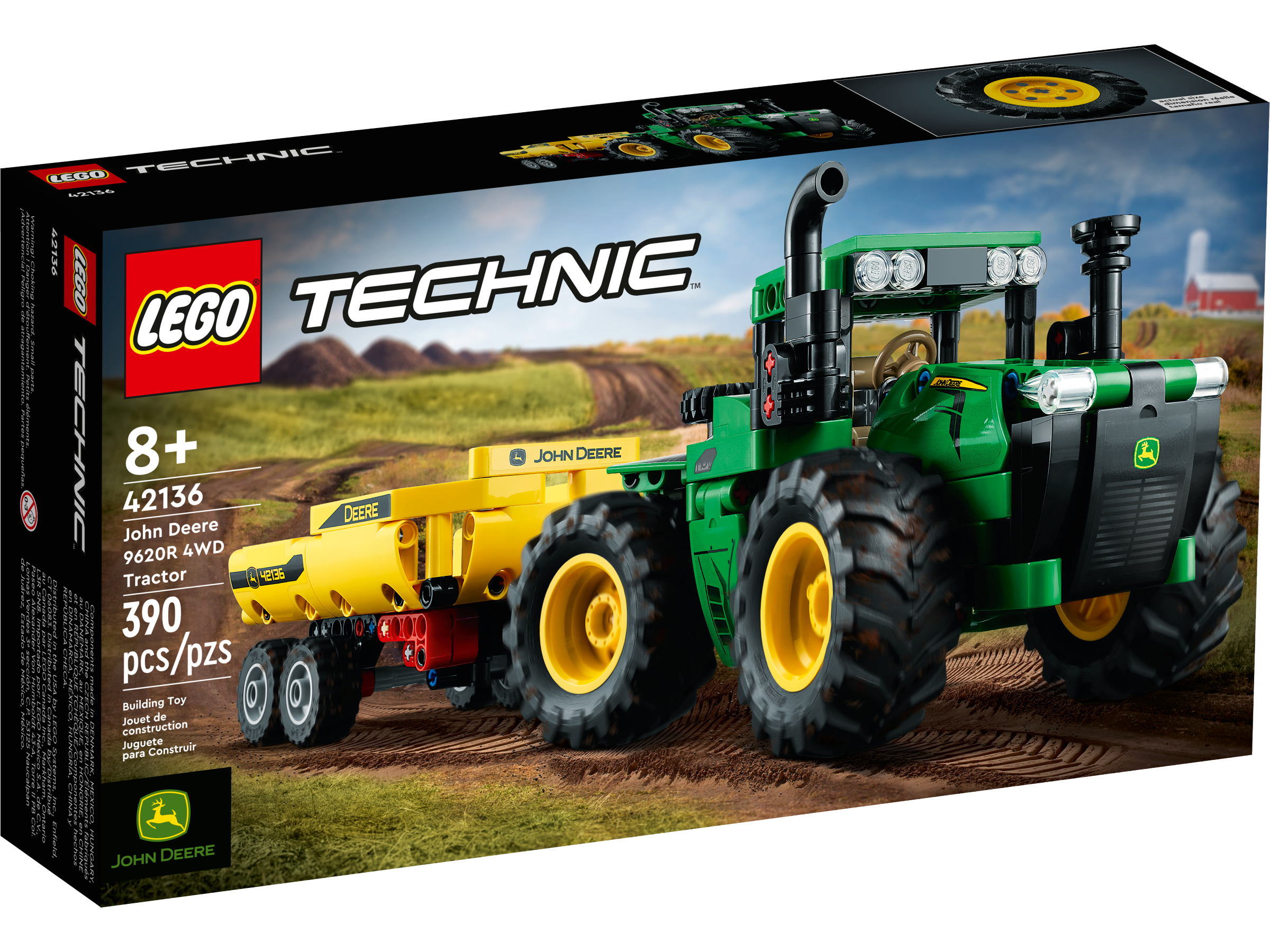 LEGO 42136 John Deere 9620R 4WD Tractor (Technic)