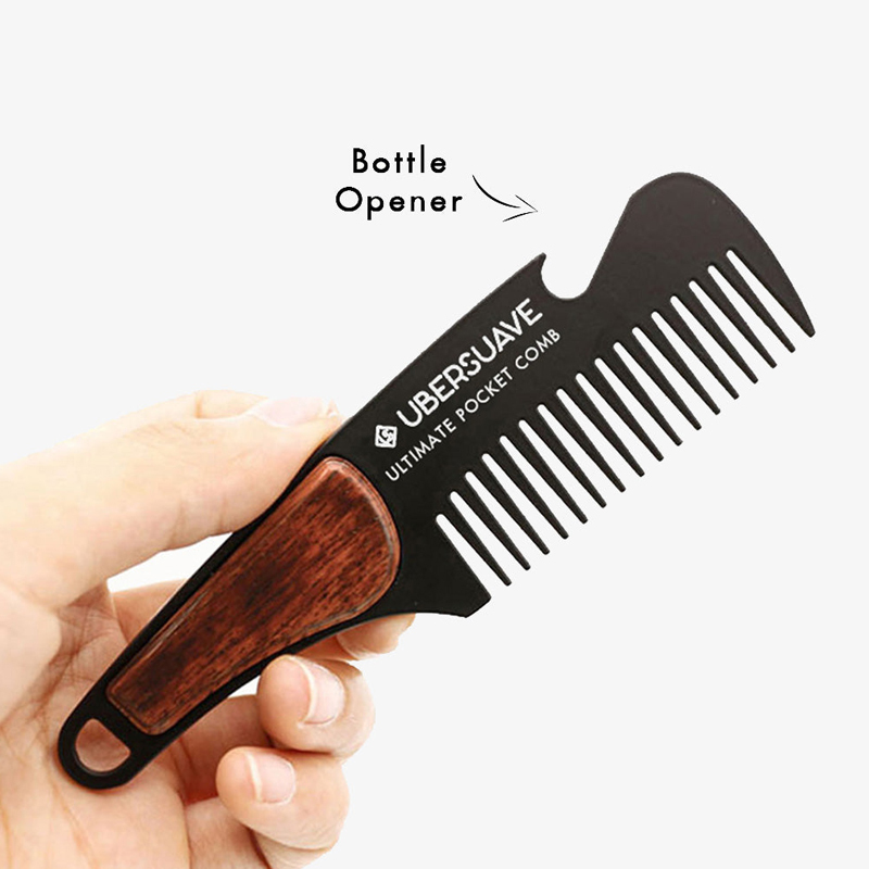 新加坡 Ubersuave - 金屬多功能口袋梳