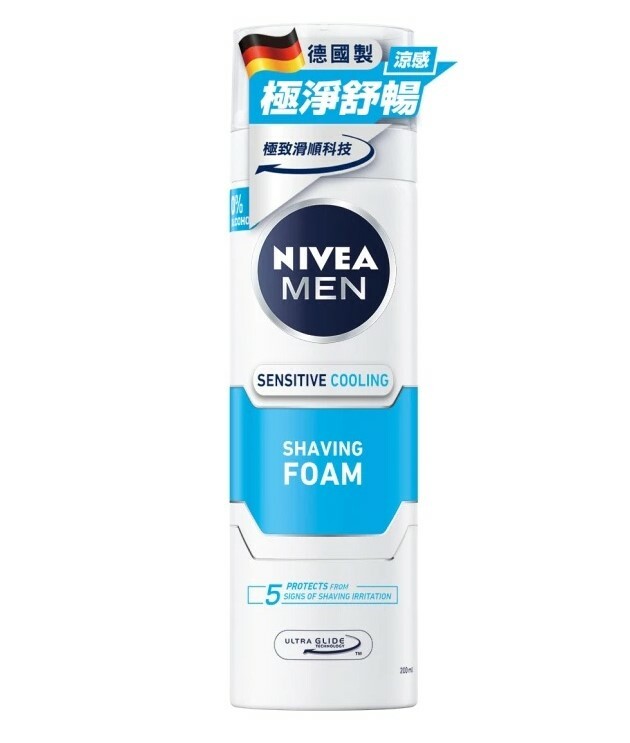 【妮維雅男士】極淨酷涼刮鬍泡200ml