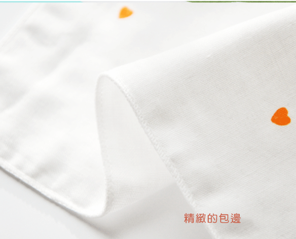 卡通4層精梳棉方巾 B4545