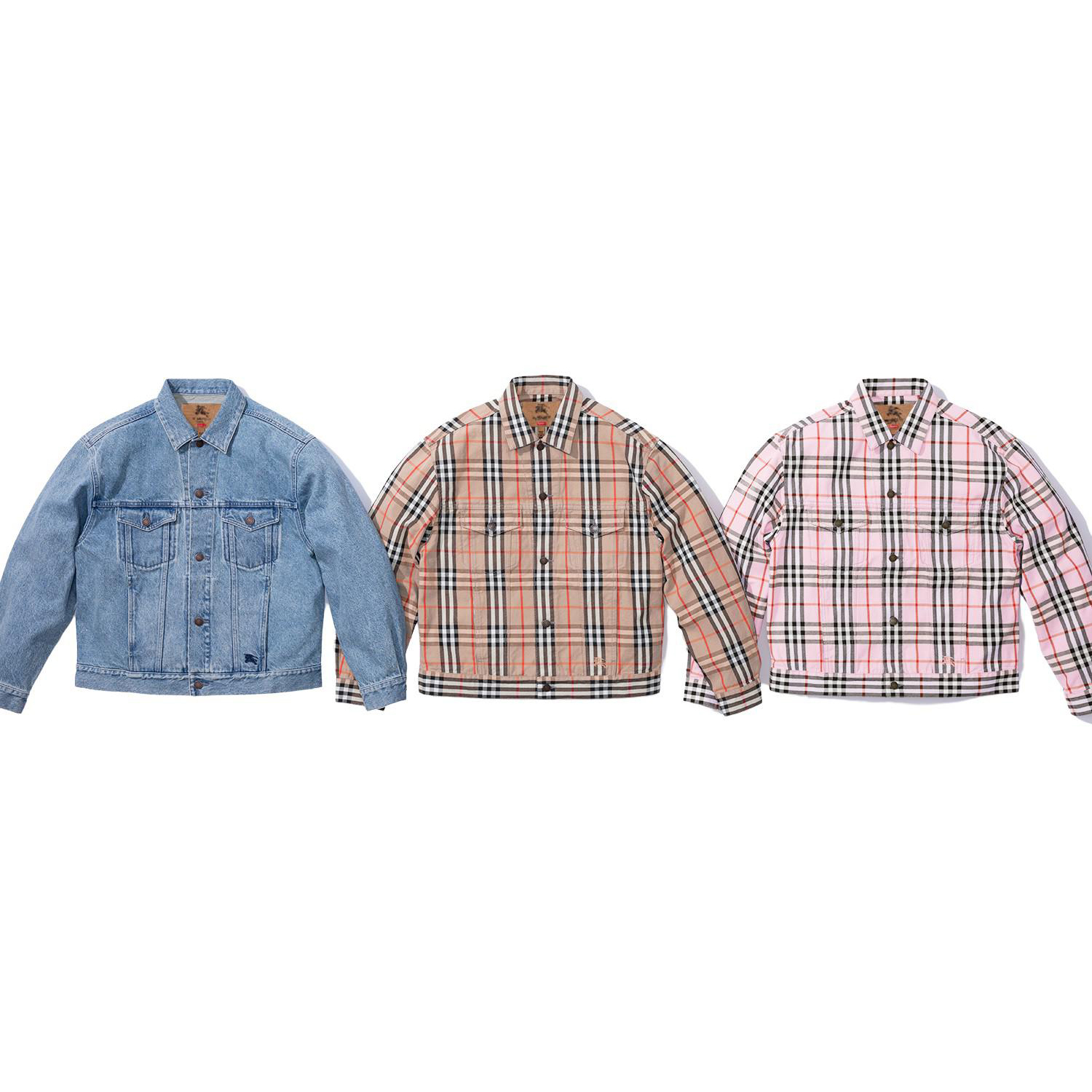 SUPREME BURBERRY® DENIM TRUCKER JACKET 單寧外套-SS22J34