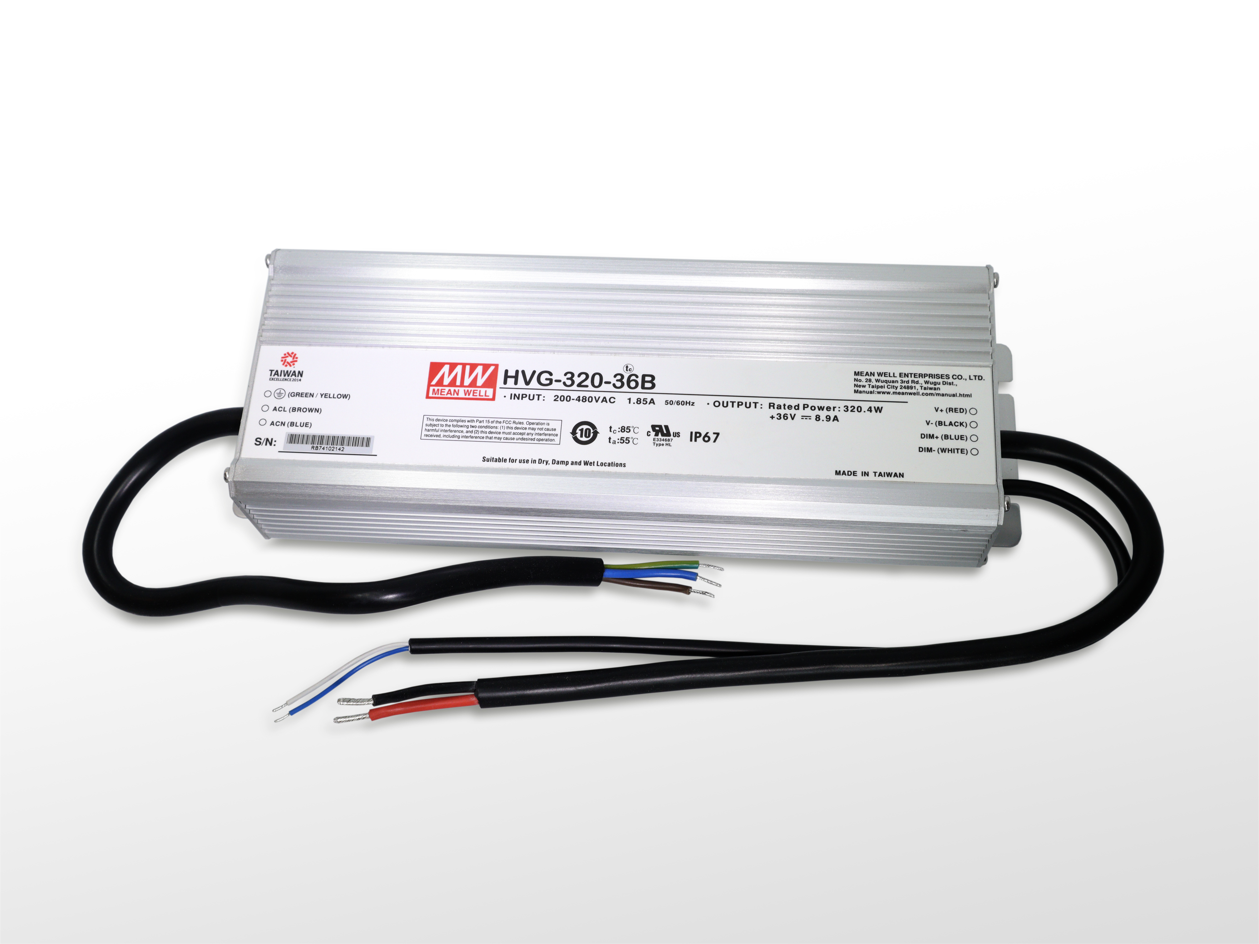 明緯 HVG-320-36B 電源供應器