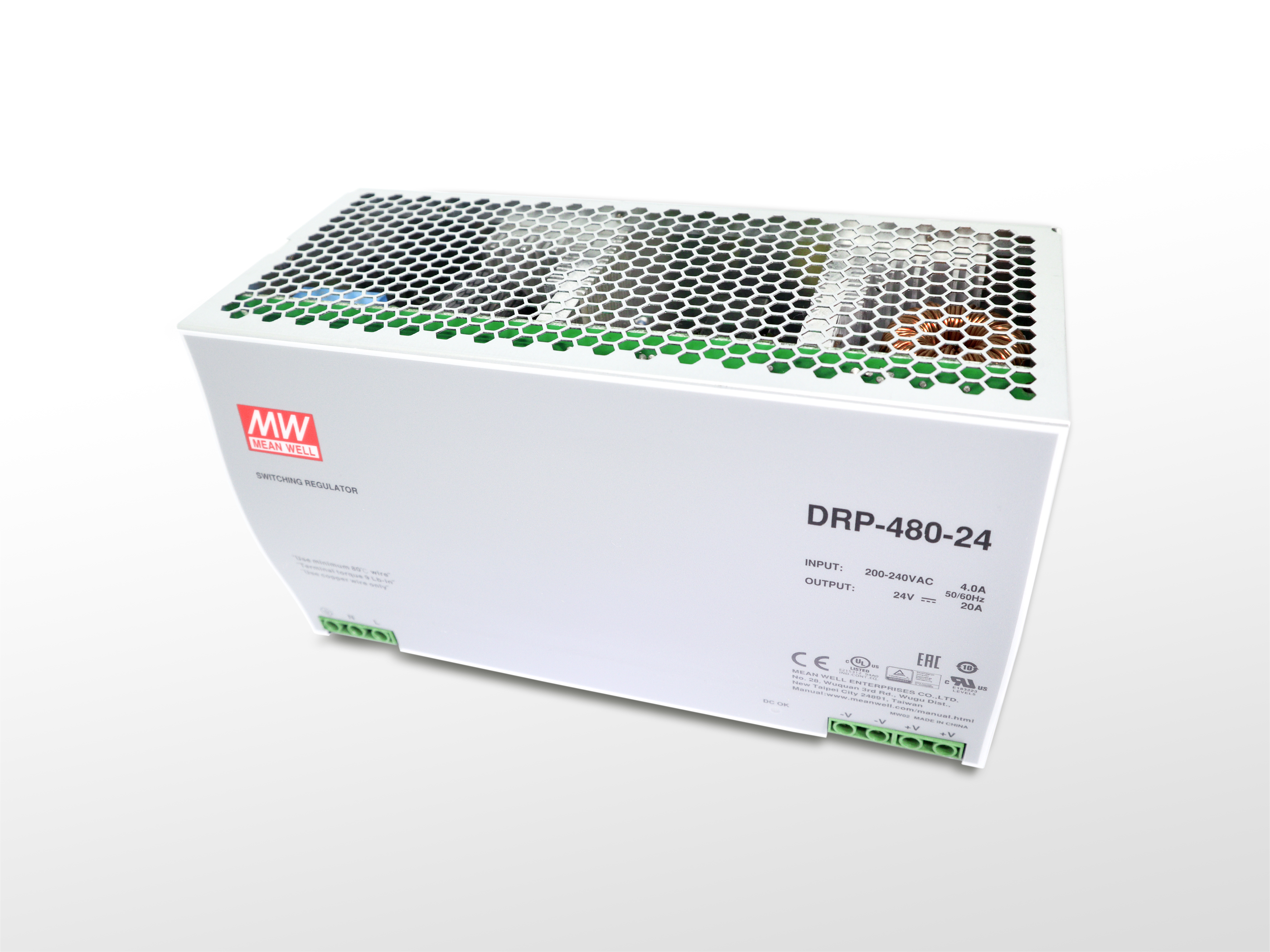 明緯 DRP-480-24 電源供應器