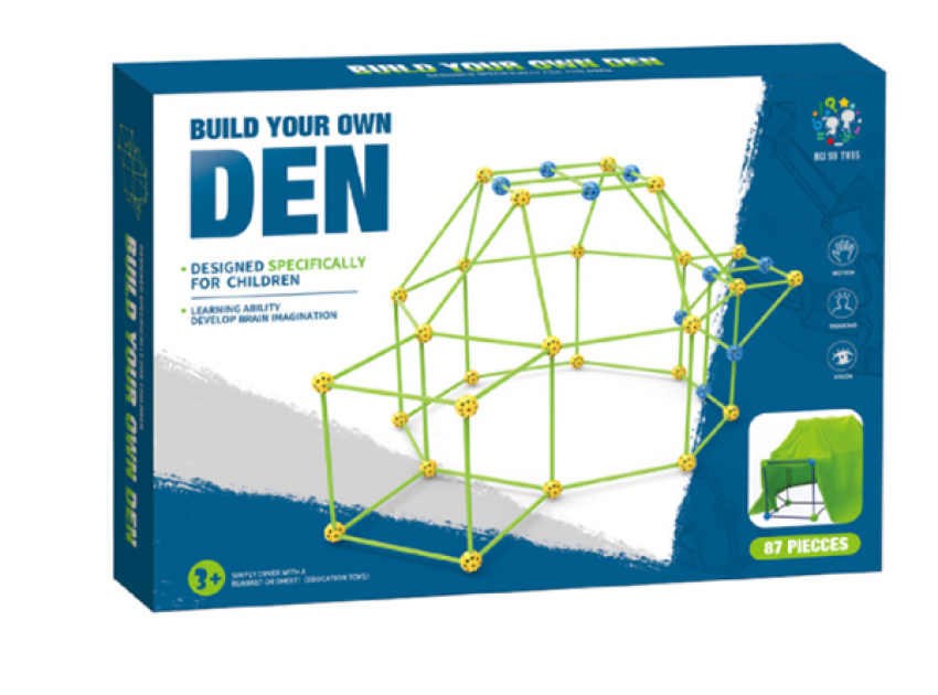 現貨區 DIY兒童插珠帳篷(連帳篷布) 6014