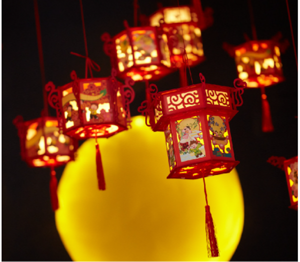 DIY投影走馬燈籠材料包 M6296