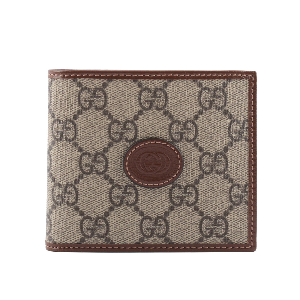 【GUCCI】Interlocking G Logo 對開8卡短夾