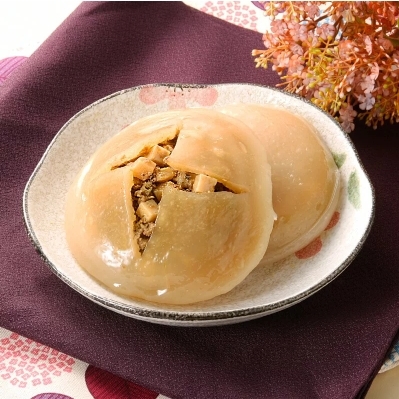 筍丁蒟蒻素圓(4入)(全素)<冷凍>
