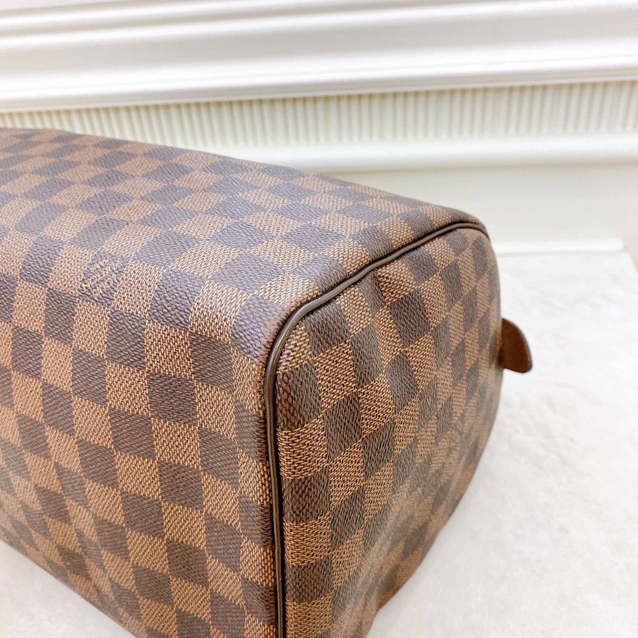 Louis Vuitton Speedy 30 Damier ebony Brown Cloth ref.170255 - Joli