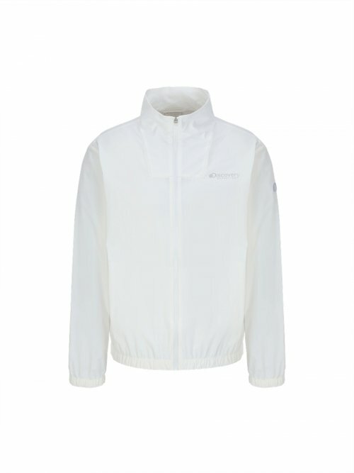 Discovery Stretch 男 運動 防風 外套 白 DMWJG1023-WHS
